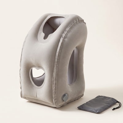Almohada de viaje hinchable Sleepfy con su bolsa de transporte
